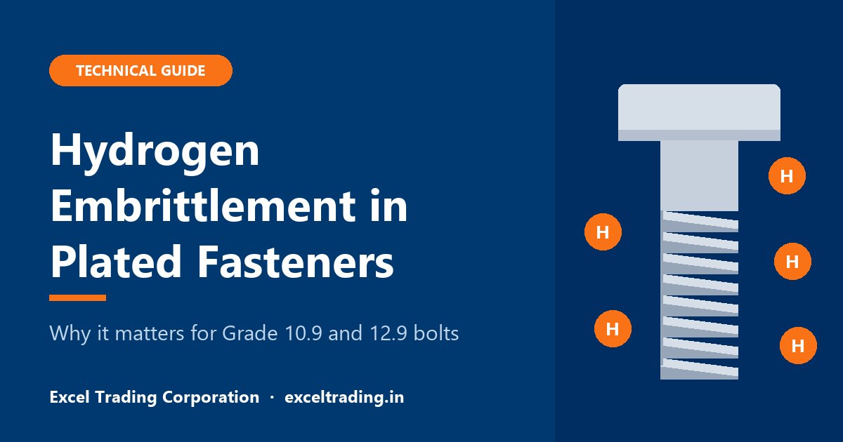 Hydrogen embrittlement in plated fasteners