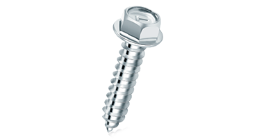 Hex flange self tapping screw with sharp point, zinc plated steel and stainless steel 304 for sheet metal India